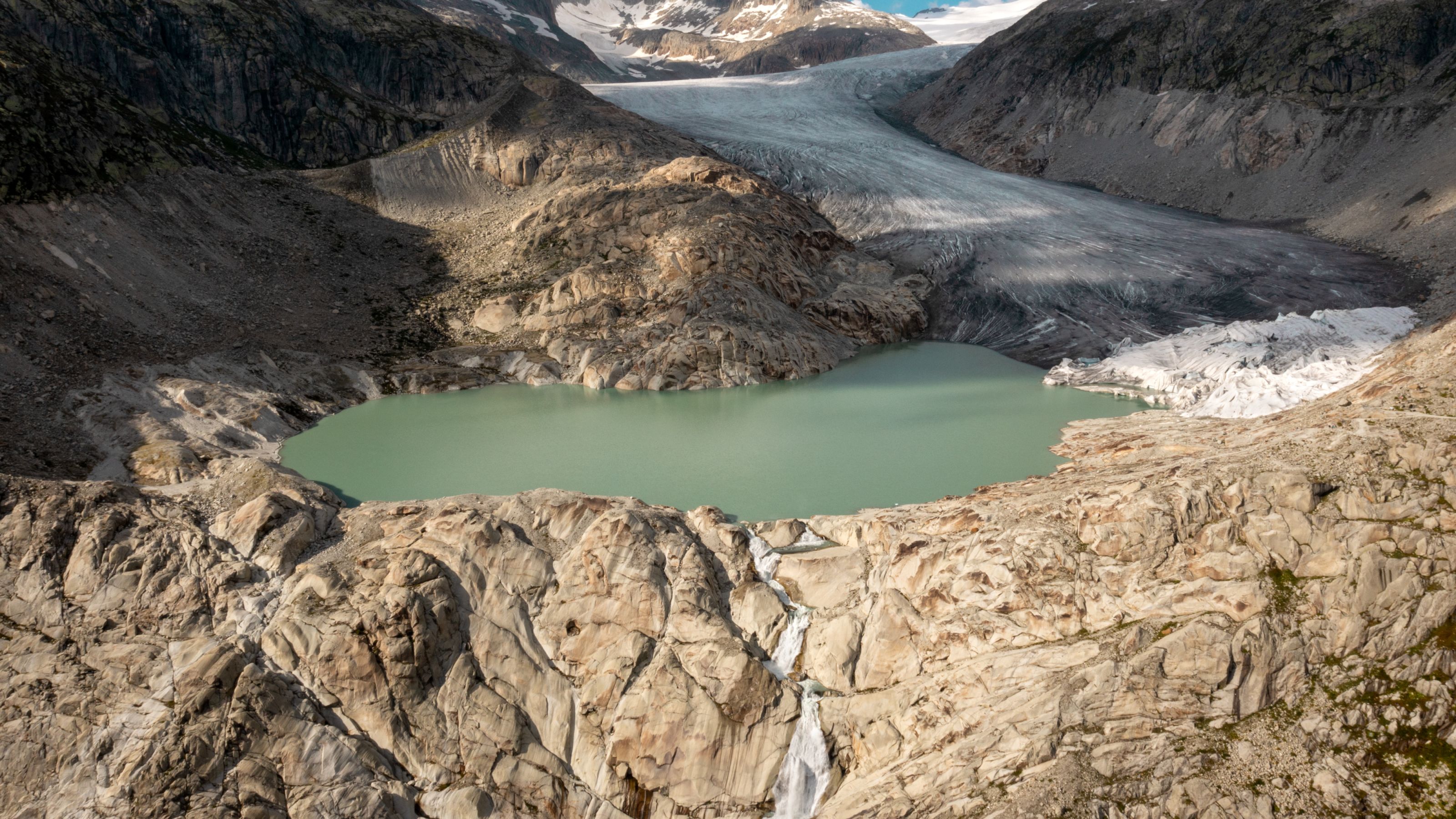 Photo ancienne - Glacier du Rhône - Suisse